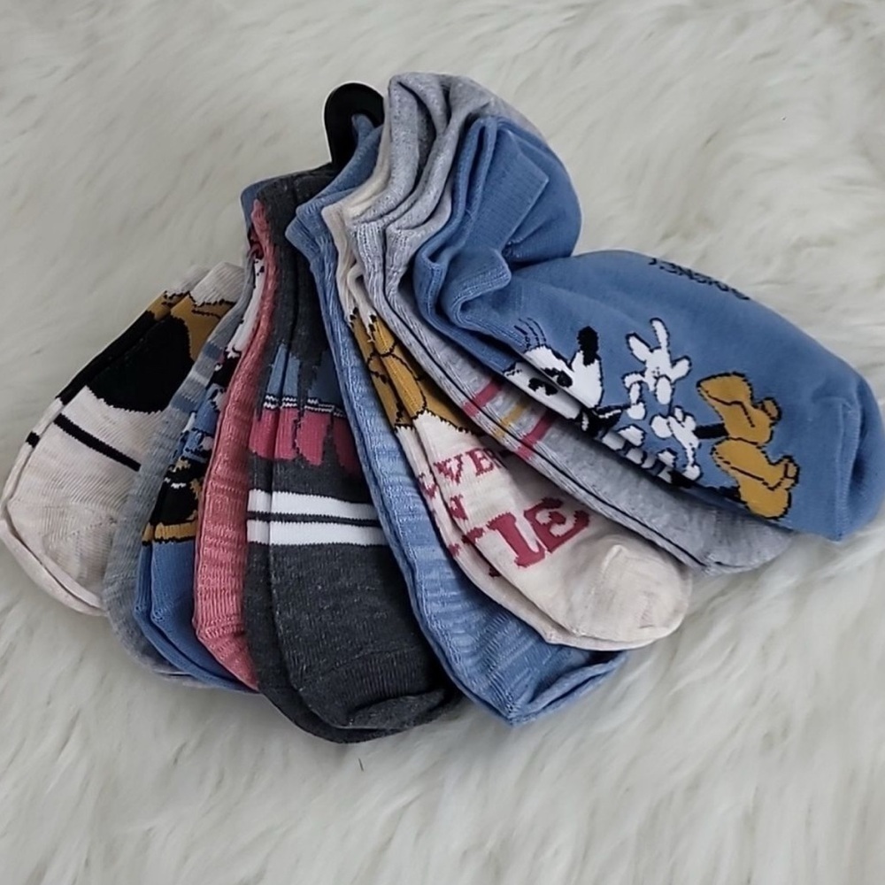 Disney Minnie Mouse Character Ankle Socks Set 9 Pair